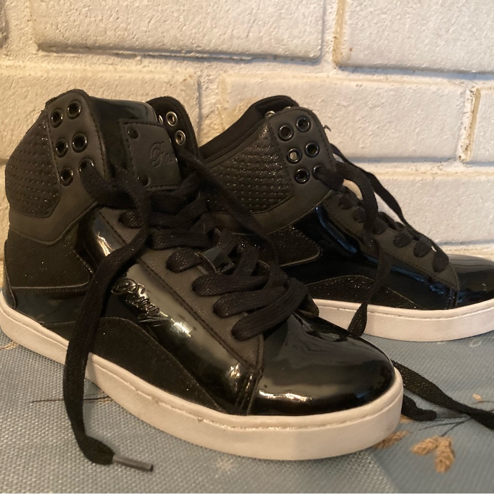 Black High-Top Hip-Hop dance sneakers